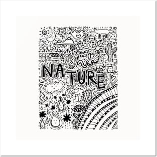 nature, doodling Posters and Art